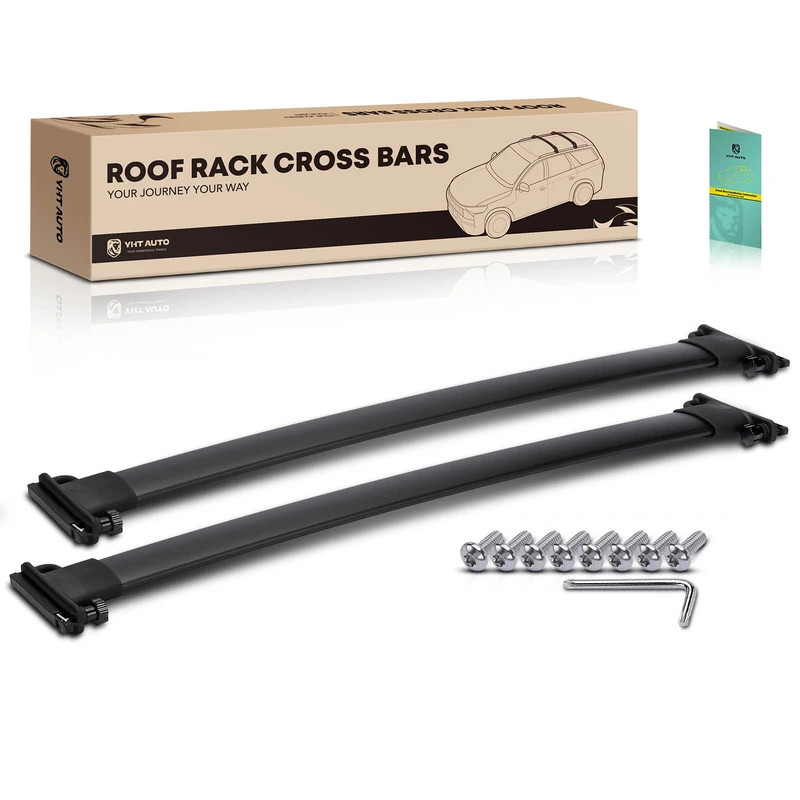 Black Aluminum Alloy Roof Rack Cross Bars for 2010 Ford Escape