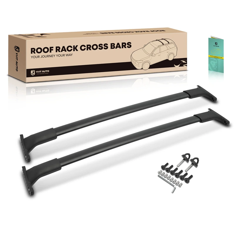 Black Aluminum Alloy Roof Rack Cross Bars for 2013-2019 Ford Escape