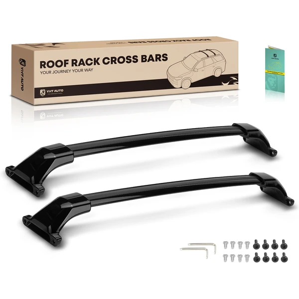 Black Aluminum Alloy Roof Rack Cross Bars for 2017-2023 GMC Acadia