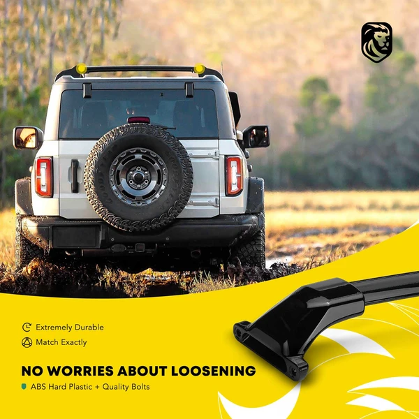 Black Aluminum Alloy Roof Rack Cross Bars for 2017-2023 GMC Acadia