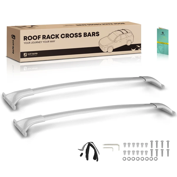 Silver Aluminum Alloy Roof Rack Cross Bars for 2014-2017 INFINITI QX70