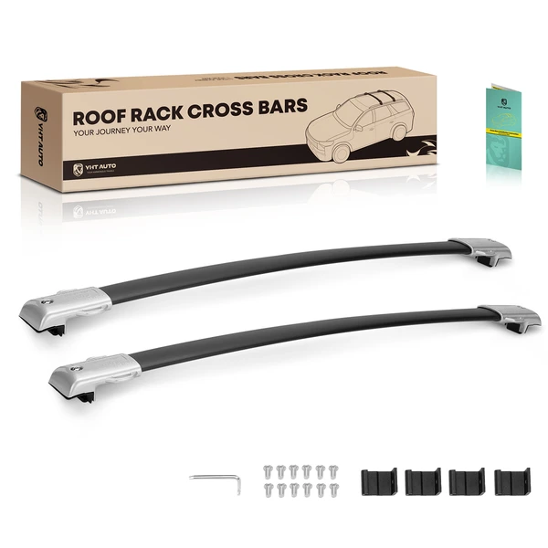 Black Aluminum Alloy Roof Rack Cross Bars for Lexus GX460 2010-2023