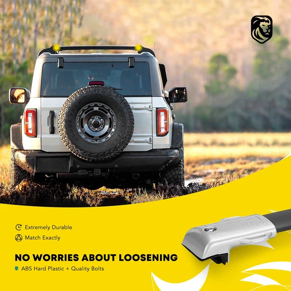 Black Aluminum Alloy Roof Rack Cross Bars for Lexus GX460 2010-2023