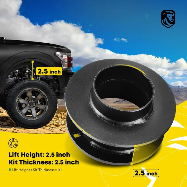 2.5-inch Front Leveling Lift Kit for Dodge Ram 1500 Ram 2500 Ram 3500 Ram 4WD