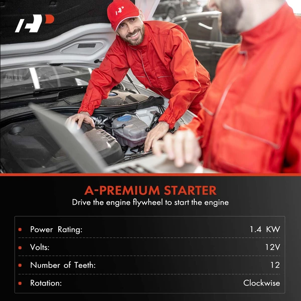 Starter 1.4 KW 12V Clockwise 12 Teeth A-Premium APSTR628