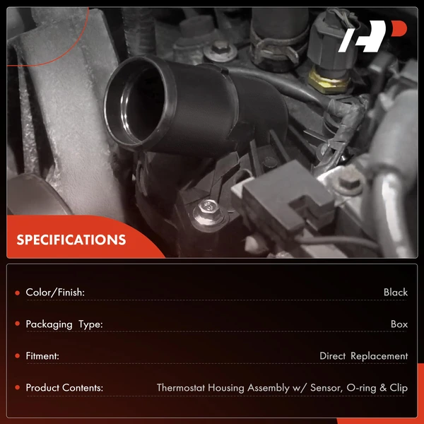 Engine Coolant Thermostat Housing Assembly for Mercedes-Benz C300 15-18 E300 17-19