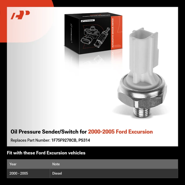 Oil Pressure Sender/Switch for 2000-2005 Ford Excursion