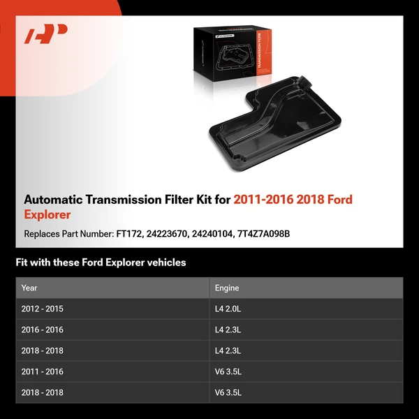 Automatic Transmission Filter Kit for 2011-2016 2018 Ford Explorer