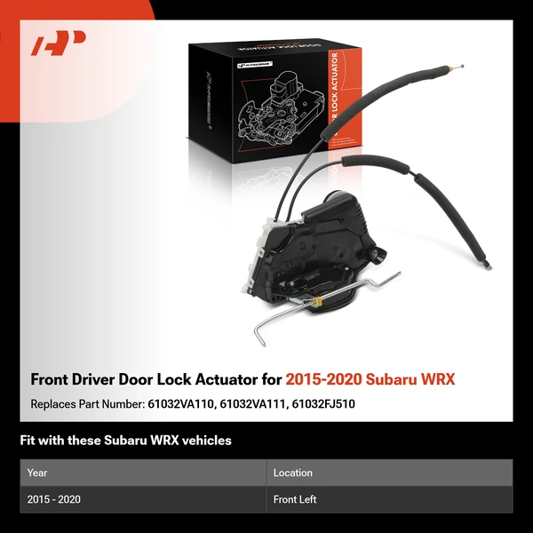 Front Driver Door Lock Actuator for 2015-2020 Subaru WRX
