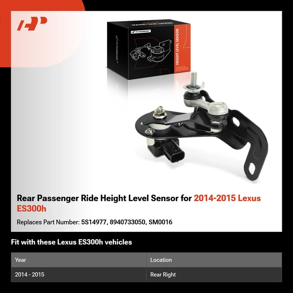 Rear Passenger Ride Height Level Sensor for 2014-2015 Lexus ES300h