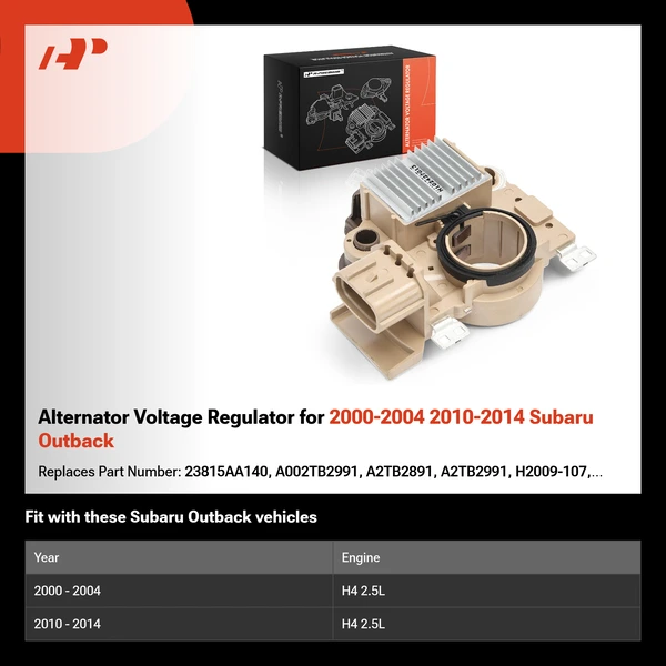 Alternator Voltage Regulator for 2000-2004 2010-2014 Subaru Outback