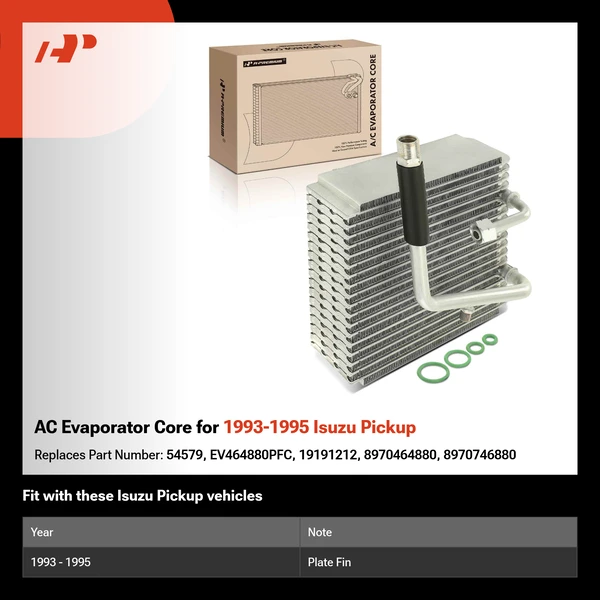 AC Evaporator Core for 1993-1995 Isuzu Pickup