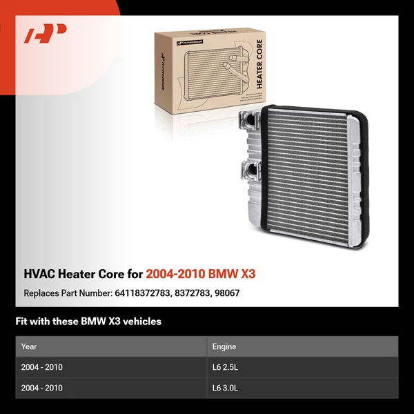 HVAC Heater Core for 2004-2010 BMW X3