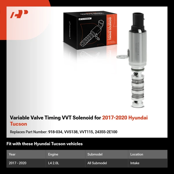 Variable Valve Timing VVT Solenoid for 2017-2020 Hyundai Tucson