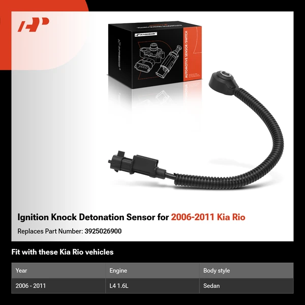 Ignition Knock Detonation Sensor for 2006-2011 Kia Rio
