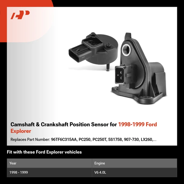 Camshaft & Crankshaft Position Sensor for 1998-1999 Ford Explorer
