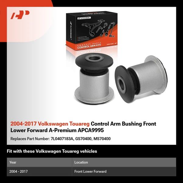 2004-2017 Volkswagen Touareg Control Arm Bushing Front Lower Forward A-Premium APCA9995