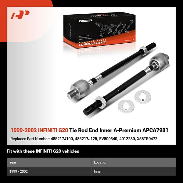 1999-2002 INFINITI G20 Tie Rod End Inner A-Premium APCA7981