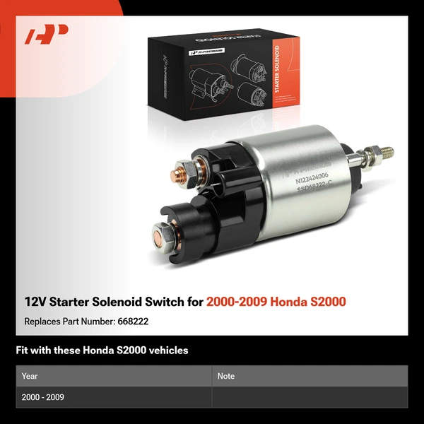 12V Starter Solenoid Switch for 2000-2009 Honda S2000