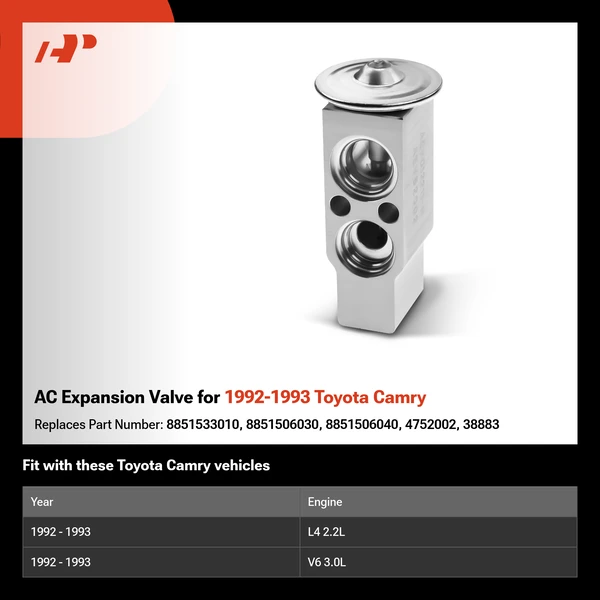 AC Expansion Valve for 1992-1993 Toyota Camry