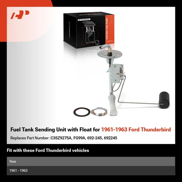 Fuel Tank Sending Unit with Float for 1961-1963 Ford Thunderbird