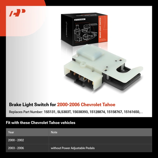 Brake Light Switch for 2000-2006 Chevrolet Tahoe