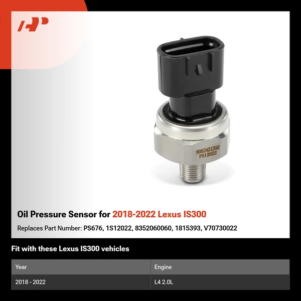 Oil Pressure Sensor for 2018-2022 Lexus IS300