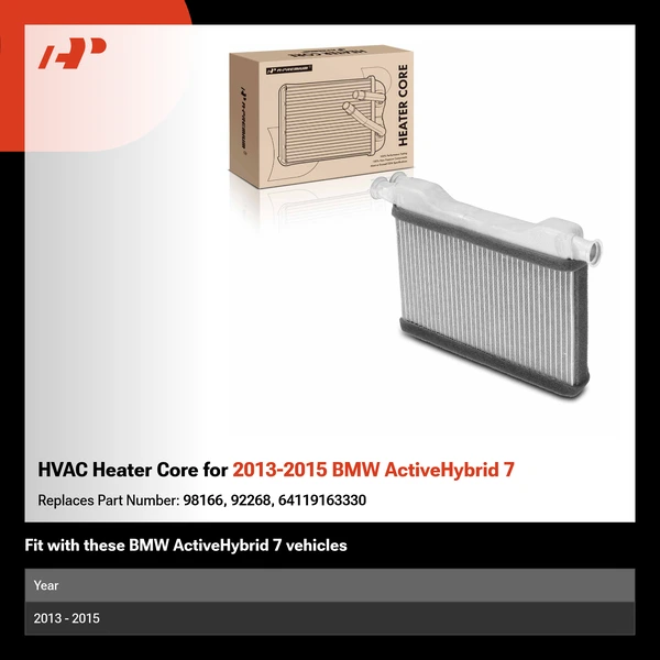 HVAC Heater Core for 2013-2015 BMW ActiveHybrid 7