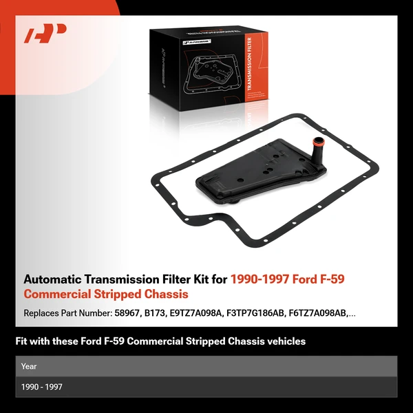 Automatic Transmission Filter Kit for 1990-1997 Ford F-59 Commercial Stripped Chassis