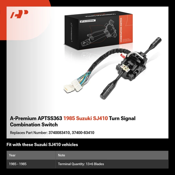 A-Premium APTSS363 1985 Suzuki SJ410 Turn Signal Combination Switch