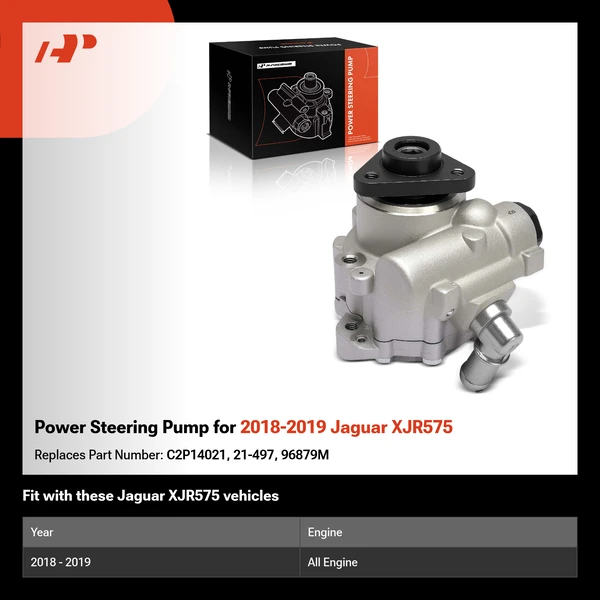 Power Steering Pump for 2018-2019 Jaguar XJR575