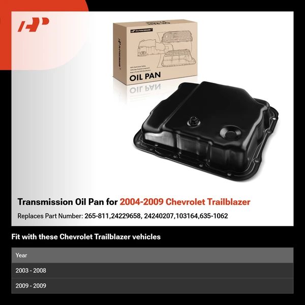 Transmission Oil Pan for 2004-2009 Chevrolet Trailblazer