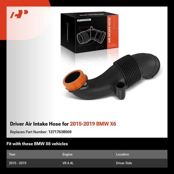 Driver Air Intake Hose for 2015-2019 BMW X6