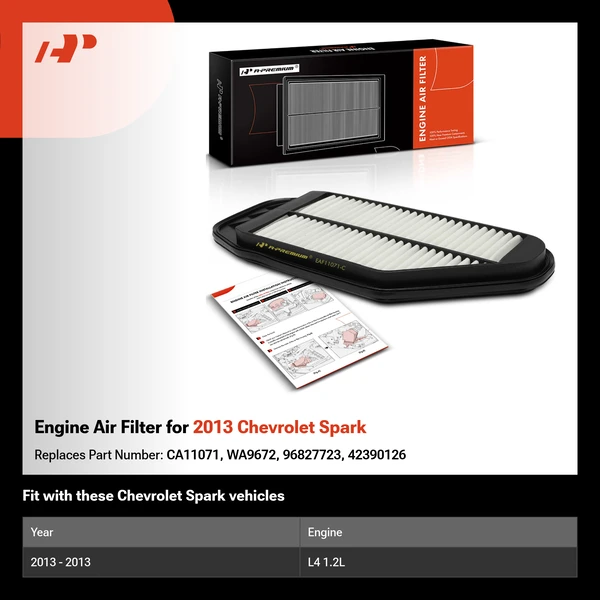 Engine Air Filter for 2013 Chevrolet Spark