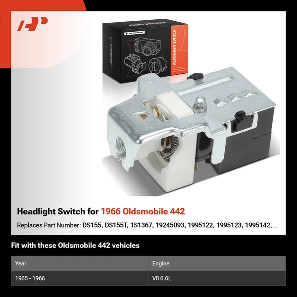 Headlight Switch for 1966 Oldsmobile 442