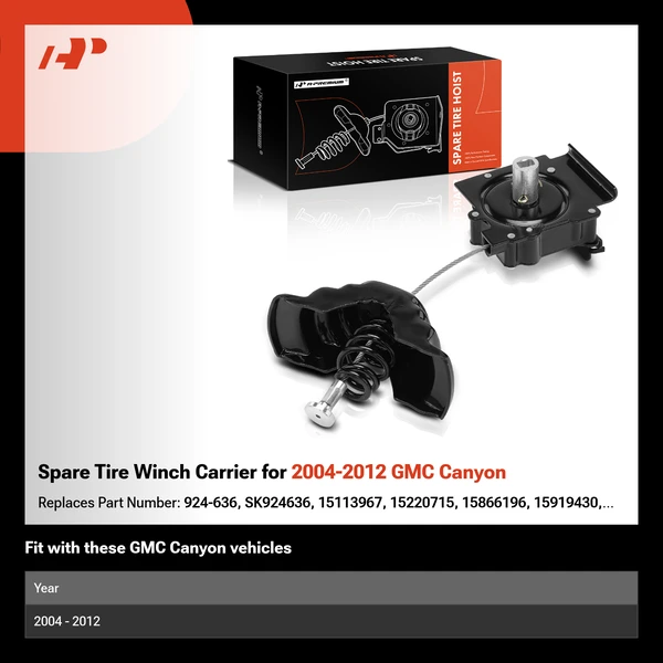Spare Tire Winch Carrier for 2004-2012 GMC Canyon