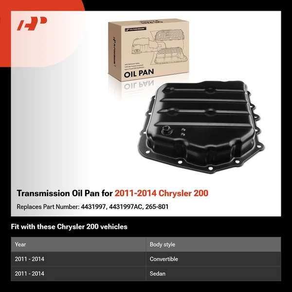 Transmission Oil Pan for 2011-2014 Chrysler 200
