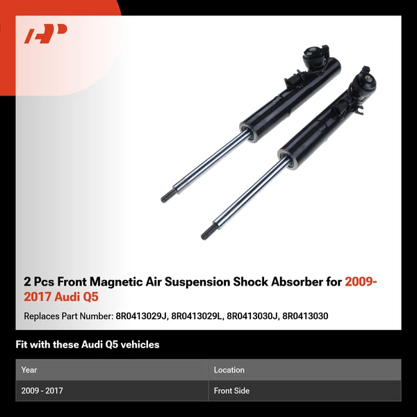 2 Pcs Front Magnetic Air Suspension Shock Absorber for 2009-2017 Audi Q5
