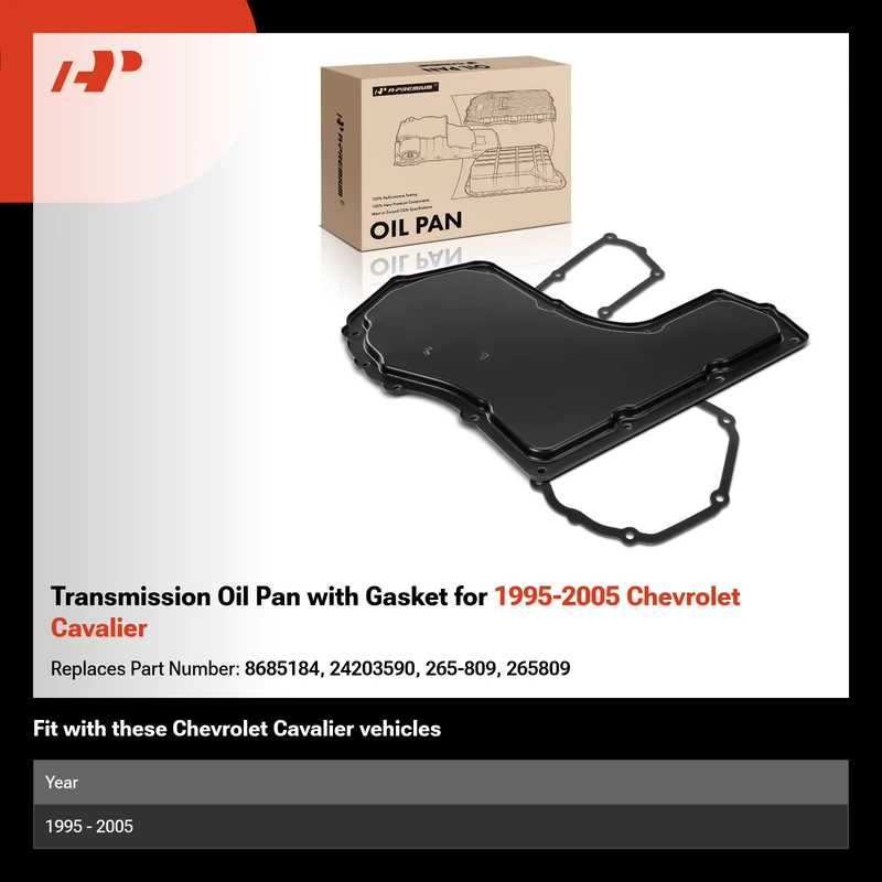 Transmission Oil Pan with Gasket for 1995-2005 Chevrolet Cavalier