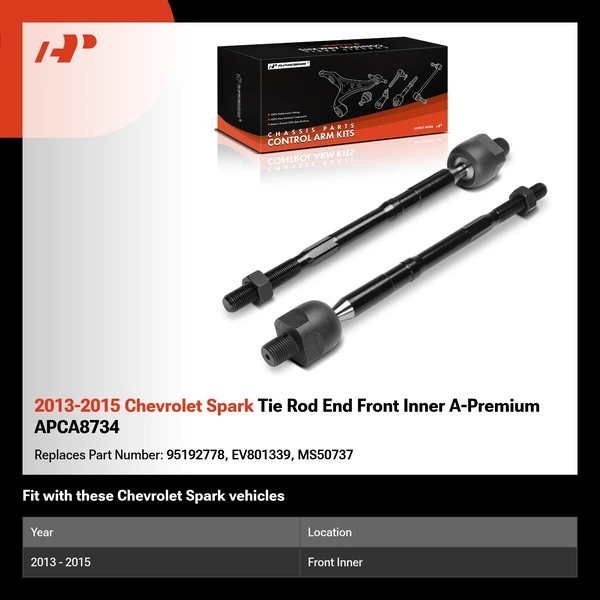 2013-2015 Chevrolet Spark Tie Rod End Front Inner A-Premium APCA8734