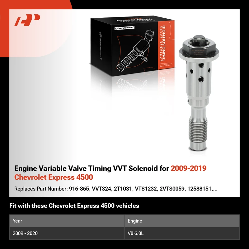 Engine Variable Valve Timing VVT Solenoid for 2009-2019 Chevrolet Express 4500