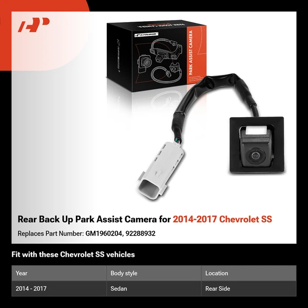 Rear Back Up Park Assist Camera for 2014-2017 Chevrolet SS