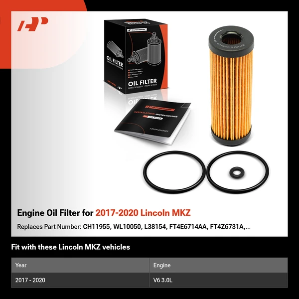 Engine Oil Filter for 2017-2020 Lincoln MKZ