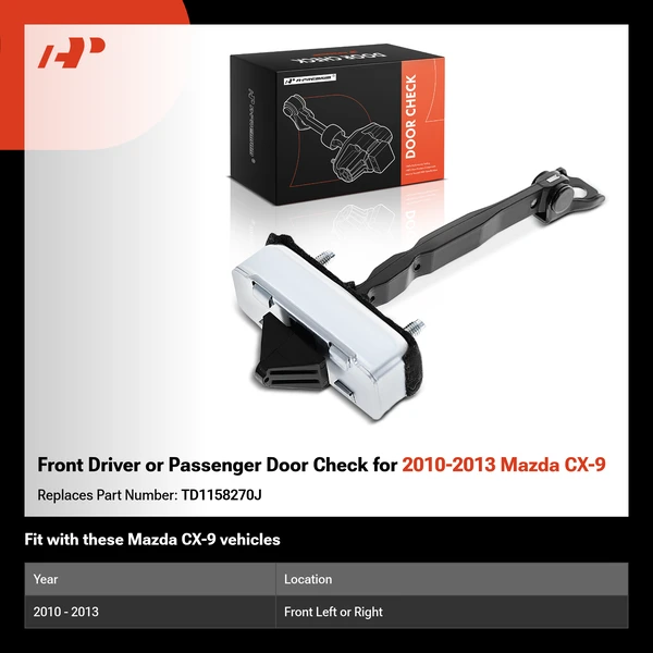 Front Driver or Passenger Door Check for 2010-2013 Mazda CX-9