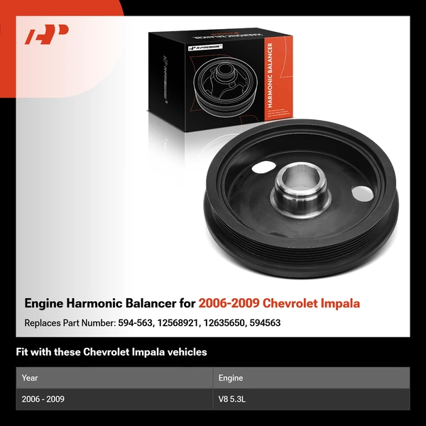 Engine Harmonic Balancer for 2006-2009 Chevrolet Impala