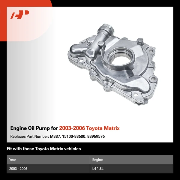 Engine Oil Pump for 2003-2006 Toyota Matrix