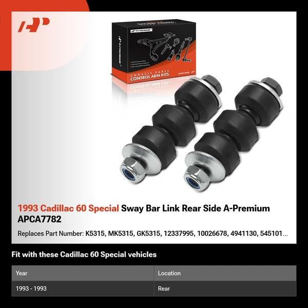 1993 Cadillac 60 Special Sway Bar Link Rear Side A-Premium APCA7782