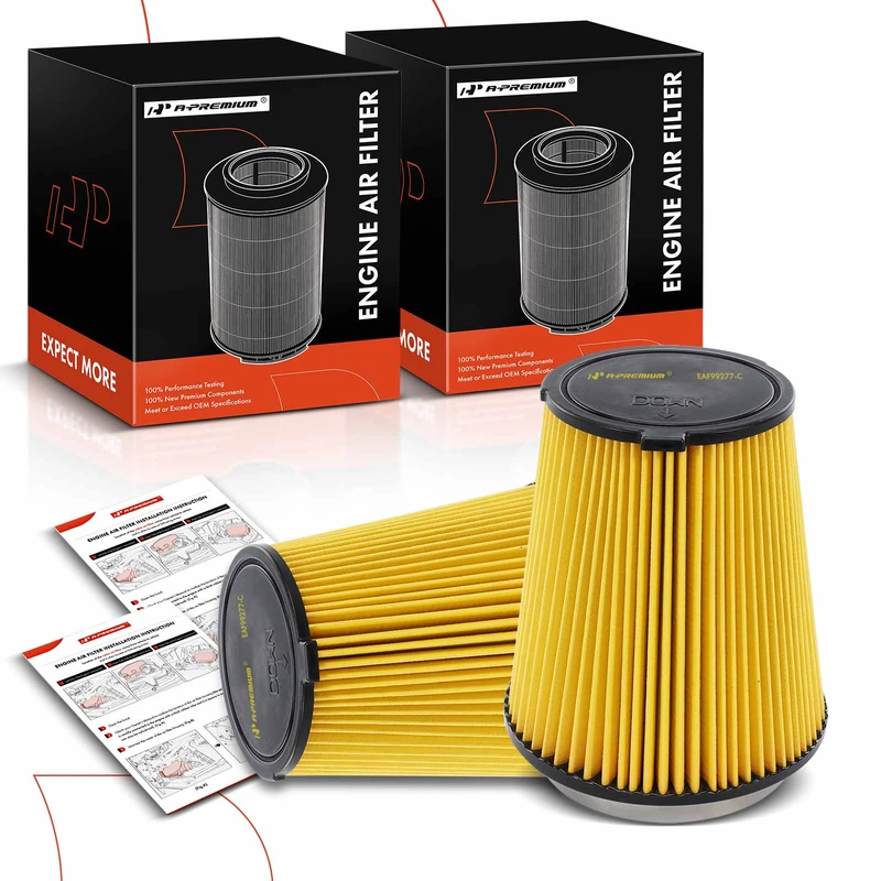 2 Pcs Engine Air Filter for 2020 Ford Mustang 5.0L V8