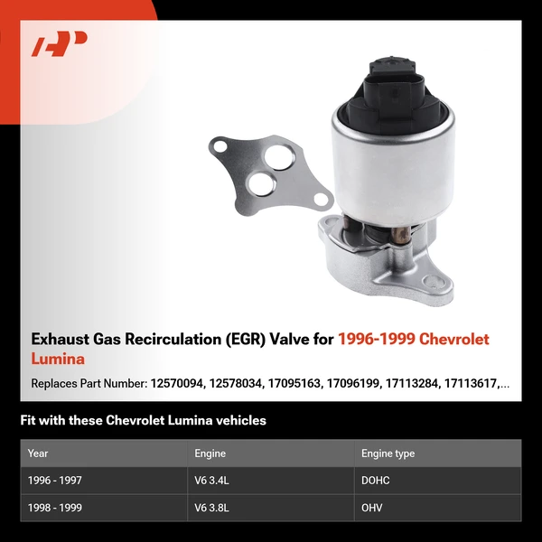 Exhaust Gas Recirculation (EGR) Valve for 1996-1999 Chevrolet Lumina