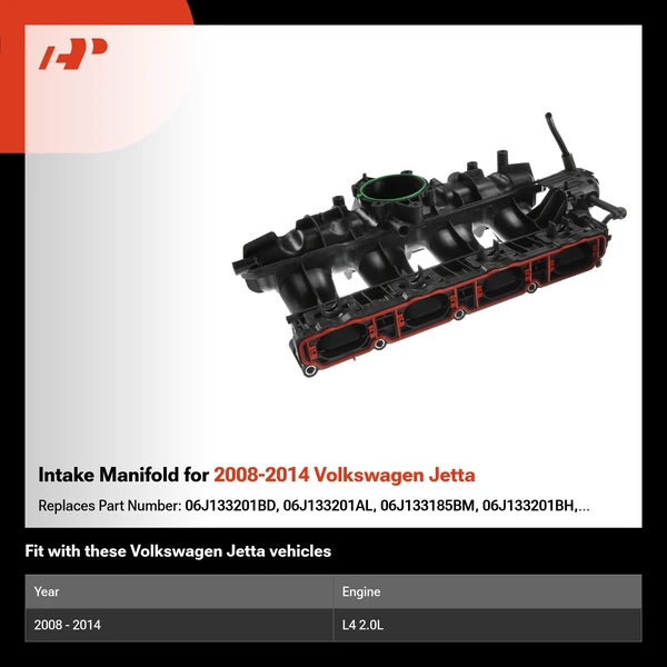 Intake Manifold for 2008-2014 Volkswagen Jetta